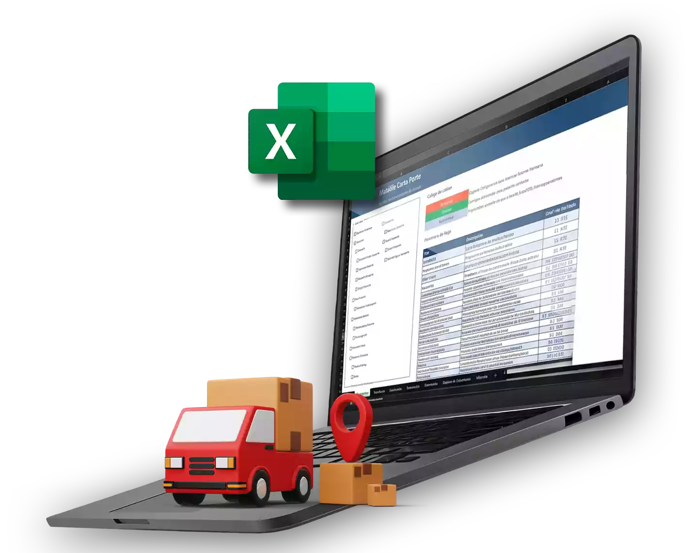 camion laptop facura