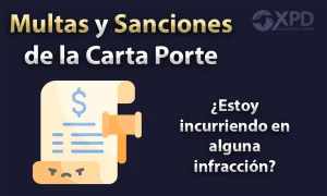 Documento con signo de pesos y un mazo - Multas Carta Porte 2023